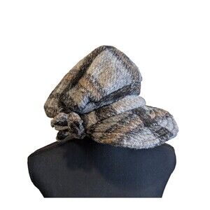 LA FENICE Handmade Hat Wool Blend Florence Italy Academia